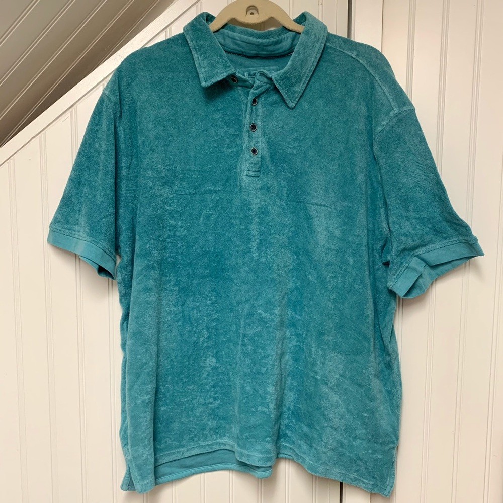 NWOT CARBON2COBALT Men’s Poolside Polo Teal